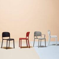 Pedrali-sedie-Dome-260-nero-rosso-beige-bianco-forma-design