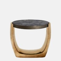 Amber side table_Cast Brass-Dark Bronze-