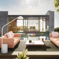 Kettal Lamp Half Dome Overhang Lamp Bone-3