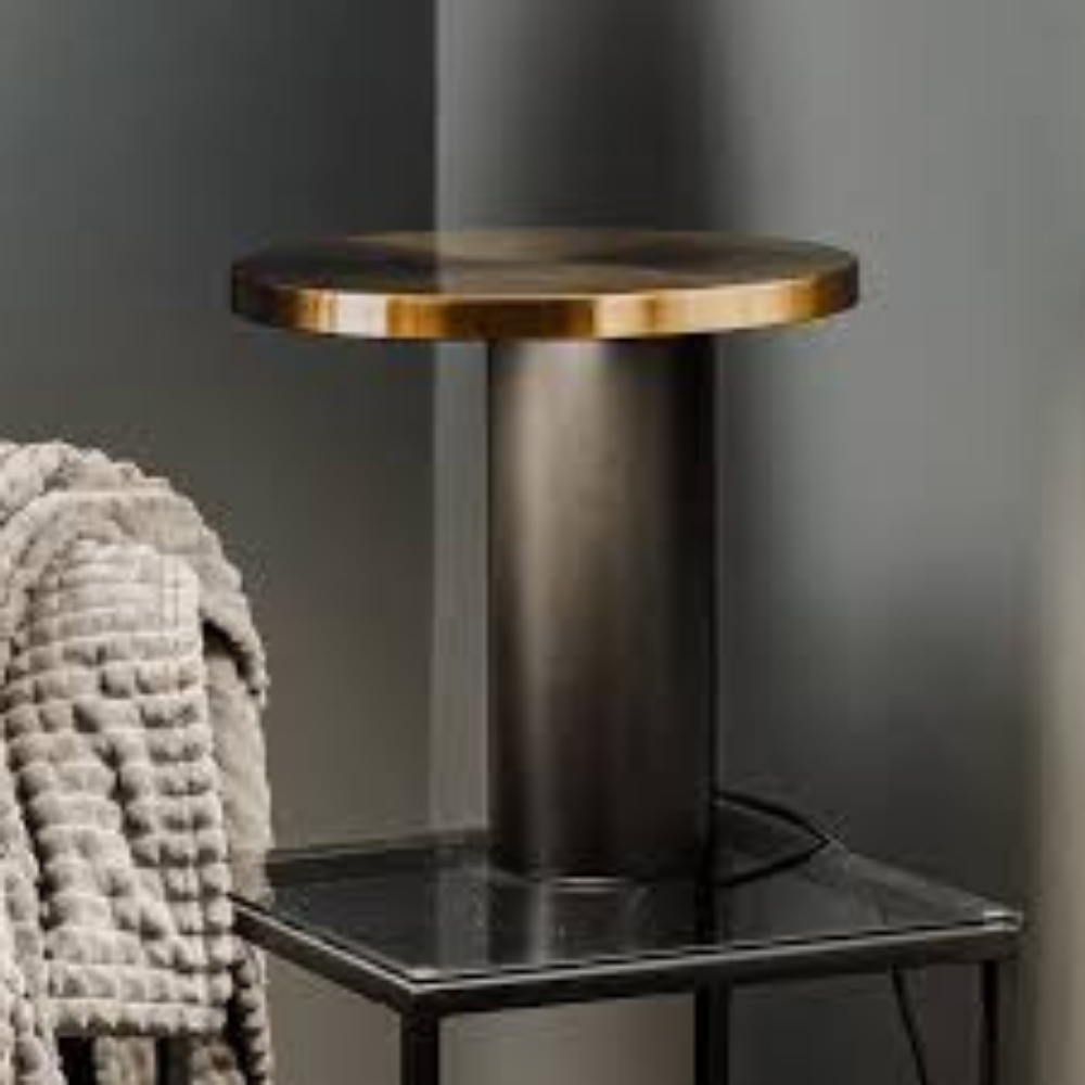 Oluce Lamp Cylinda 218 Brass-3