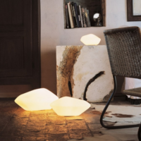 Oluce Lamp Stones Outdoor 207, 208-2
