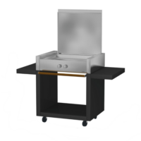 Unopiu Burner Barby Barbecue With Three Burners