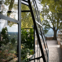 Unopiu Orangery Greenhouse with roof and side panels-3