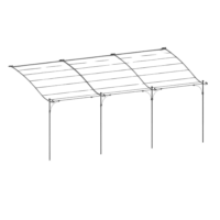 Unopiu Solarium Curved leaning pergola extension-1