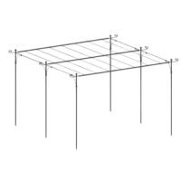Unopiu Solarium Self-supporting flat Pergola-1