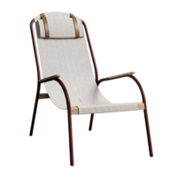 Unopiu armchair Lulù armchair with wooden armrests-1
