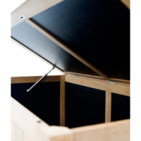 Unopiu trunk Chelsea teak trunk in assembly kit-4