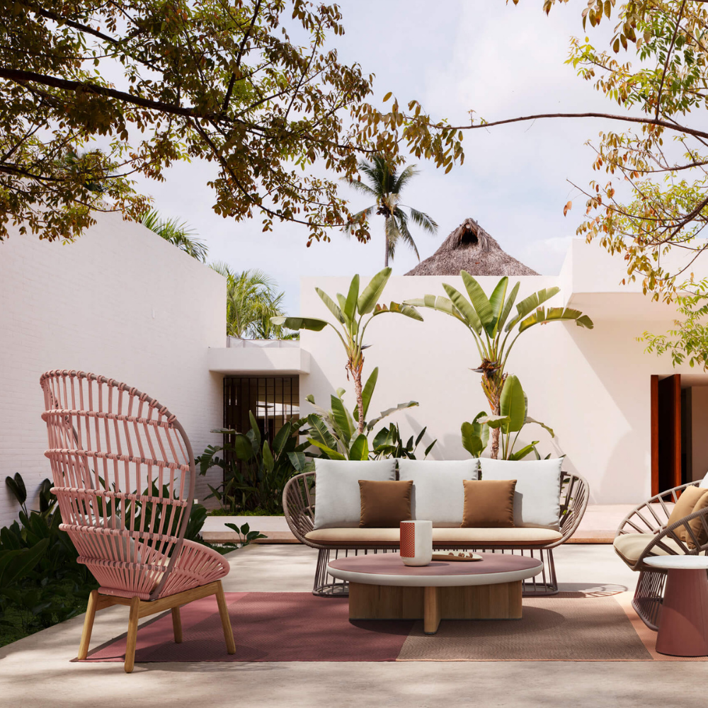 Kettal Club Armchair Teak Legs Cala-3