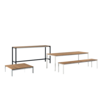 Kristalia Table Bench Be–Easy Slatted-1