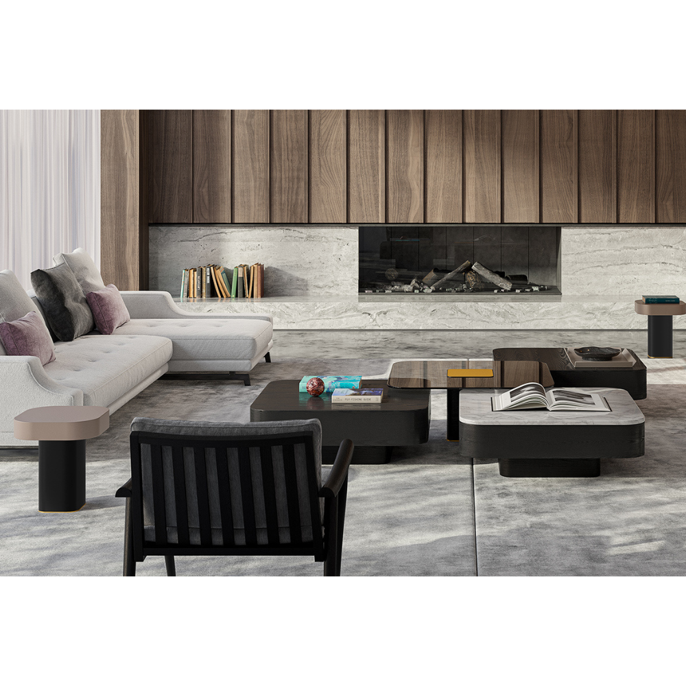 Vibieffe Coffee Table 9150 Quadri Tondo-2