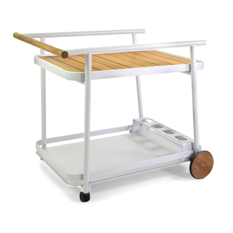 Torlly Design Alloy and teak outdoor trolley – Shop Forma Design
