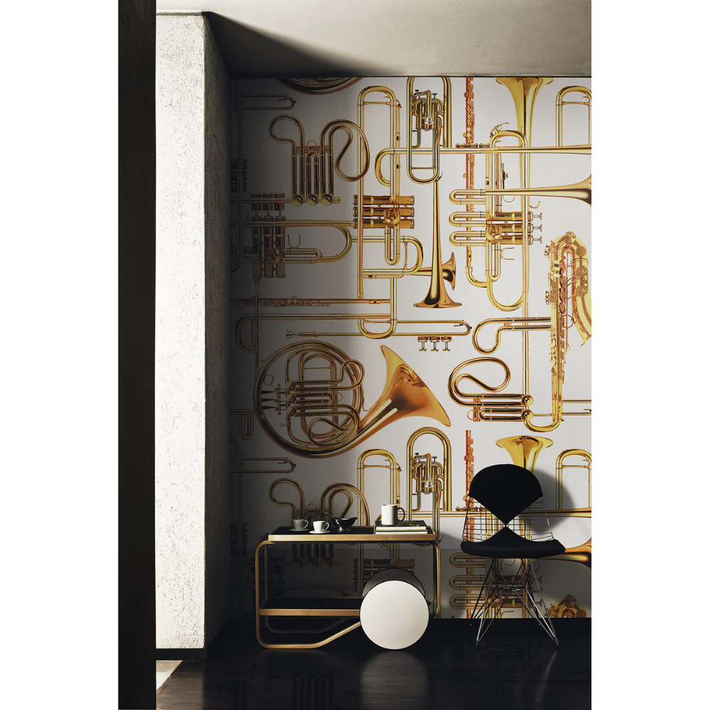 London Art Wallpaper Donald trumpet-2