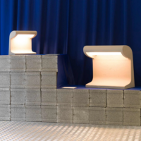 Nemo Lighting Table Lamp Small Concrete Bolon-2