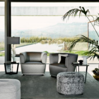 Rubelli Armchair Lollo tub chair-2