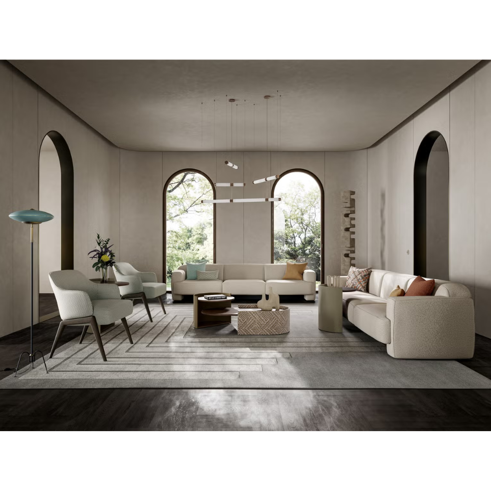 Rubelli Modular Upholstered Yak sofa 306-3