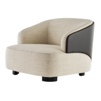 Rubelli Velor armchair-lago leather outside-1