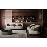 Rubelli Velor armchair-lago leather outside-2