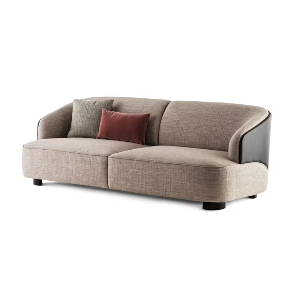 Rubelli Velor sofa 210-lake leather outside-1
