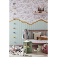 Little Greene Wallpaper Lovers' Toile Blush_1