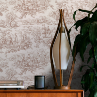 Little Greene Wallpaper Lovers' Toile Blush_2