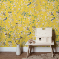 Little Greene Wallpaper Massingberd Blossom Yellow_2