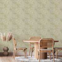 Little Greene Wallpaper Pomegranate Green Scale__3