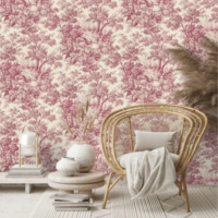Little Greene Wallpaper Stag Toile-2