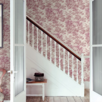 Little Greene Wallpaper Stag Toile-3