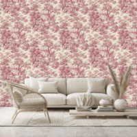 Little Greene Wallpaper Stag Toile-4