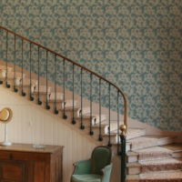 Little Greene Wallpaper Stag Trail Arsenic_3