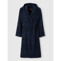 MISSONI Chalk bathrobe in zigzag cotton terry - 1 (2)