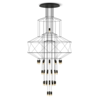 Vibia lamp WIREFLOW CHANDELIER 0374